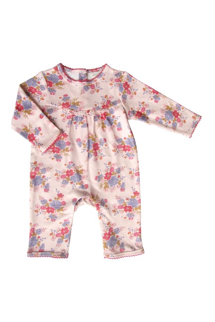 Albetta Sophia Pink Print Baby Girls Romper