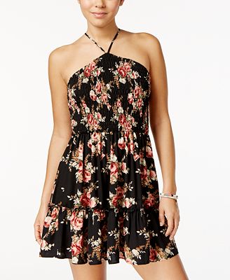 B Darlin Juniors' Strappy-Back Fit & Flare Dress Size 11/12