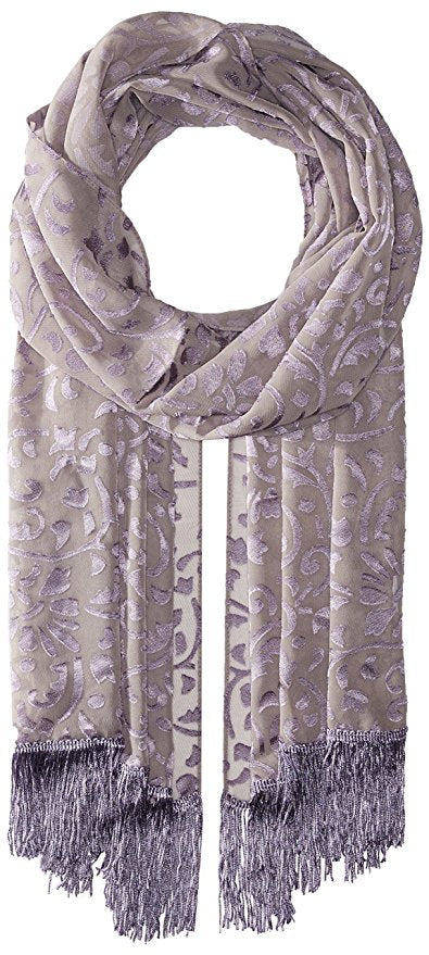 Betsey Johnson BLUE BY Burnout Fringe Evening Wrap
