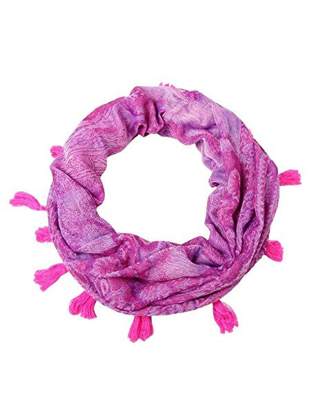 Collection XIIX Women's Paisley Tassel Loop Scarf