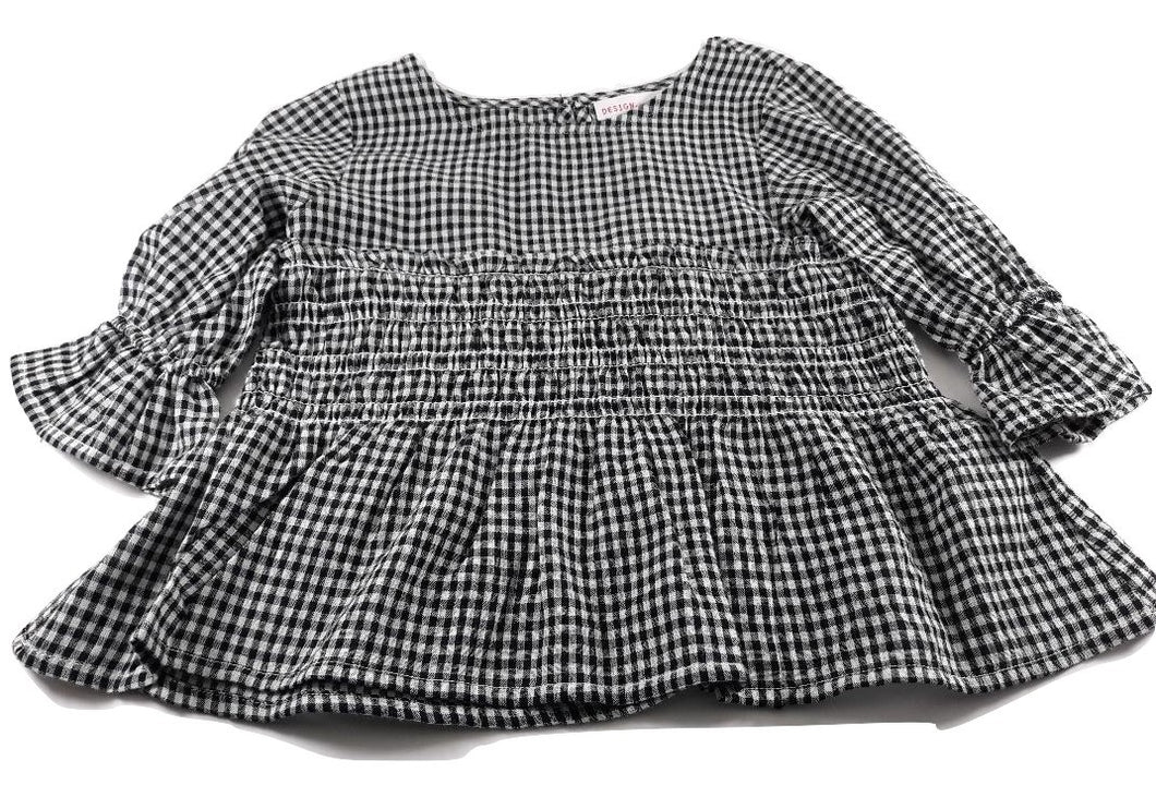 Design History Toddler Girls' Gingham Print Top