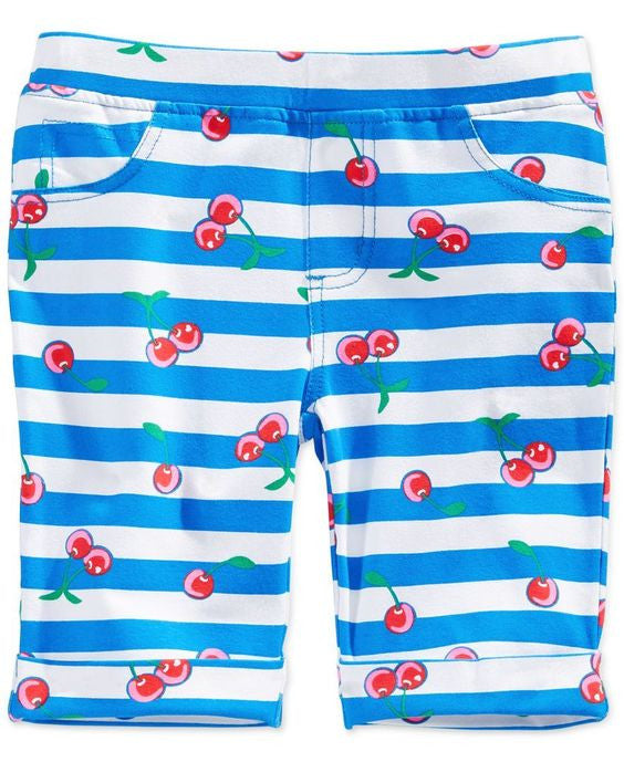 Epic Threads Little Girls' Printed Knit Bermuda Shorts Size 6