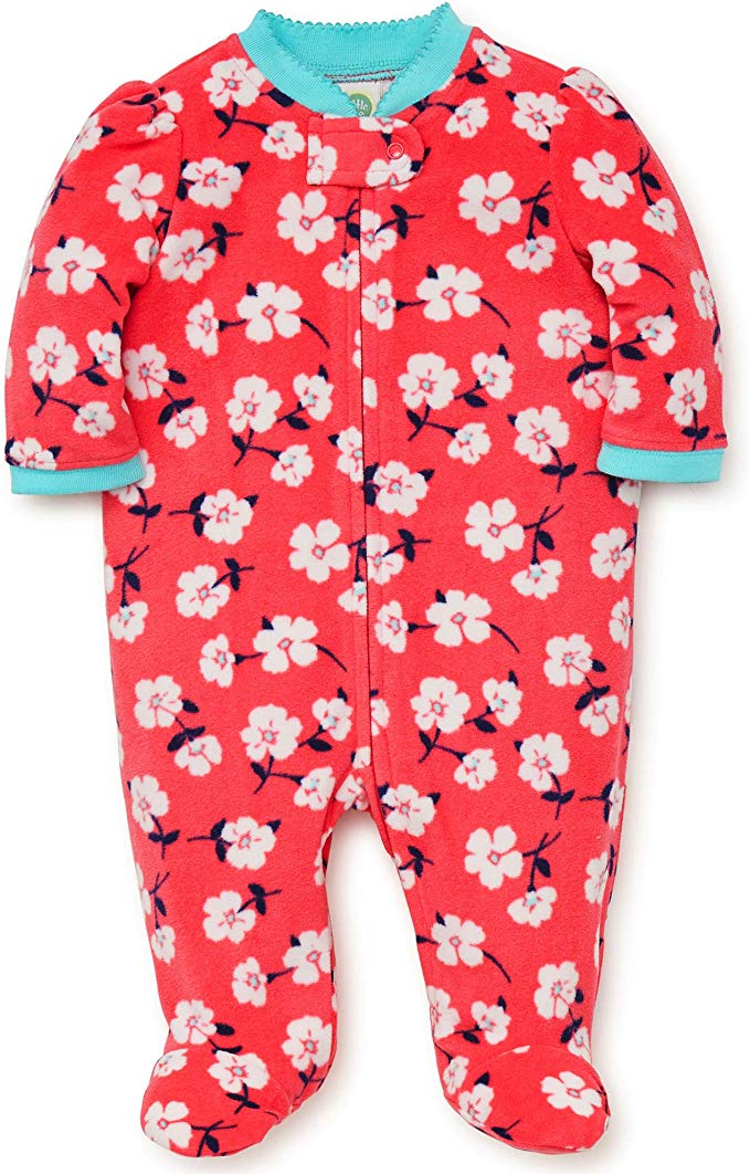 Little Me Sweet Floral Blanket Sleeper 9M