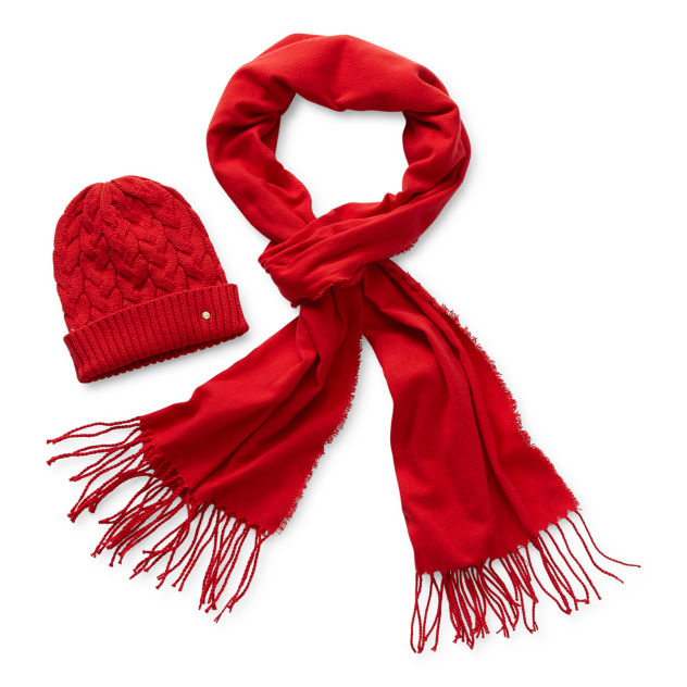 Liz Claiborne Cold Weather Scarf & Beanie