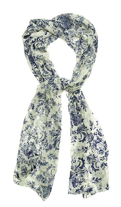 Style & Co Damask Lace Wrap - Navy