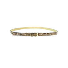 Style & Co Women's Faux Snake/Leather Pant Belt M