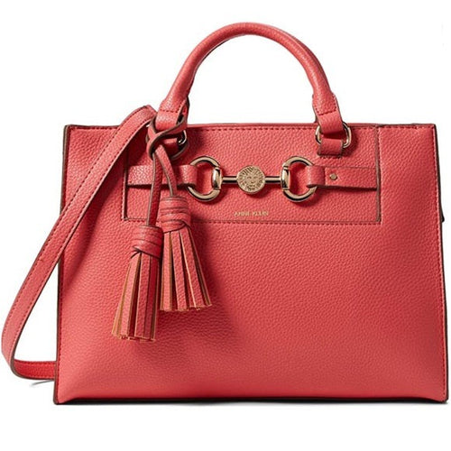 Anne Klein East West Horsebit Satchel Bag