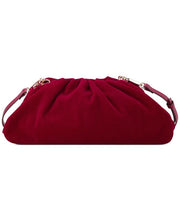 INC International Concepts KJ Velvet Clutch Crimson Velvet