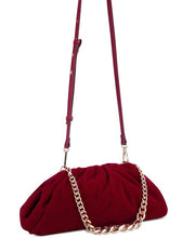 INC International Concepts KJ Velvet Clutch Crimson Velvet