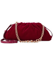 INC International Concepts KJ Velvet Clutch Crimson Velvet