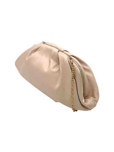 LA REGALE  Mackenzie Shimmer Pouch Clutch