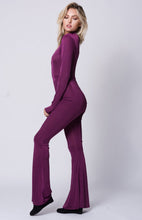 Long Sleeve Keyhole Solid Jumpsuit