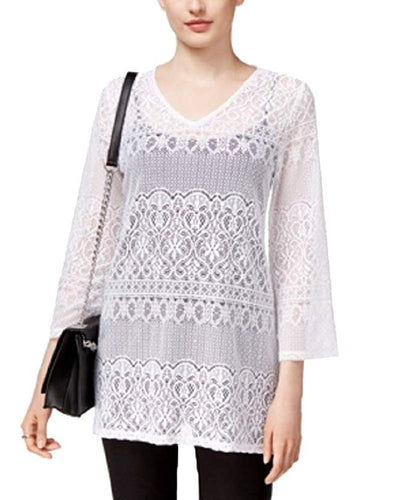 Alfani Petite Lace Tunic PXSmall