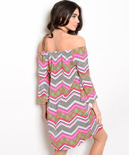 Miin Off-the Shoulder Printed Dress