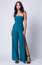 Strapless Double Slit Jumpsuit