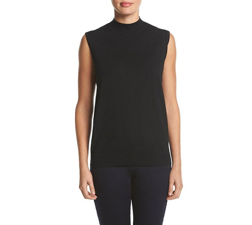 Alfred Dunner Petite Mock-Neck Sleeveless Sweater