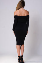 Off Shoulder Midi Dress
