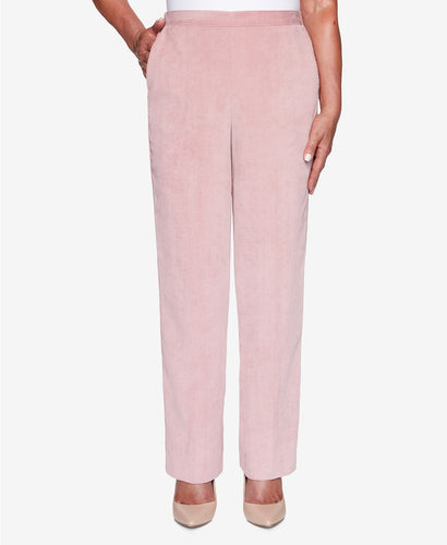 Alfred Dunner Women's St. Moritz Corduroy Pants Tearose