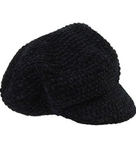 August Hats Chenille Mod Cap Black