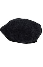 August Hats Chenille Mod Cap Black