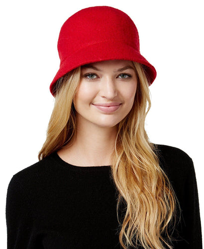 August Hats Melton Love Cloche Red