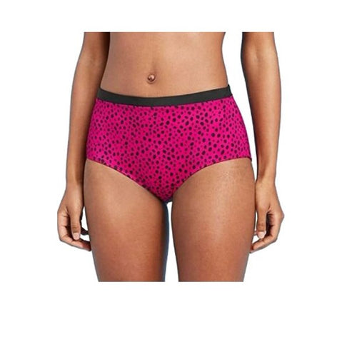 All in Motion Women's High Waist Bikini Bottom Cranberry M