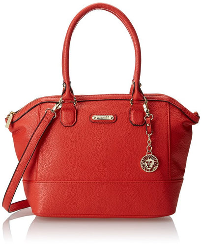 Anne Klein Trinity Satchel Small Top Handle Bag Tobasco