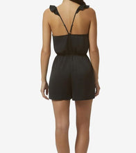 Avec Les Filles Ruffle-Strap Romper Black XS