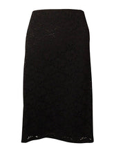 Alfani Womens Lace Pencil Skirt Deep Black Size 4