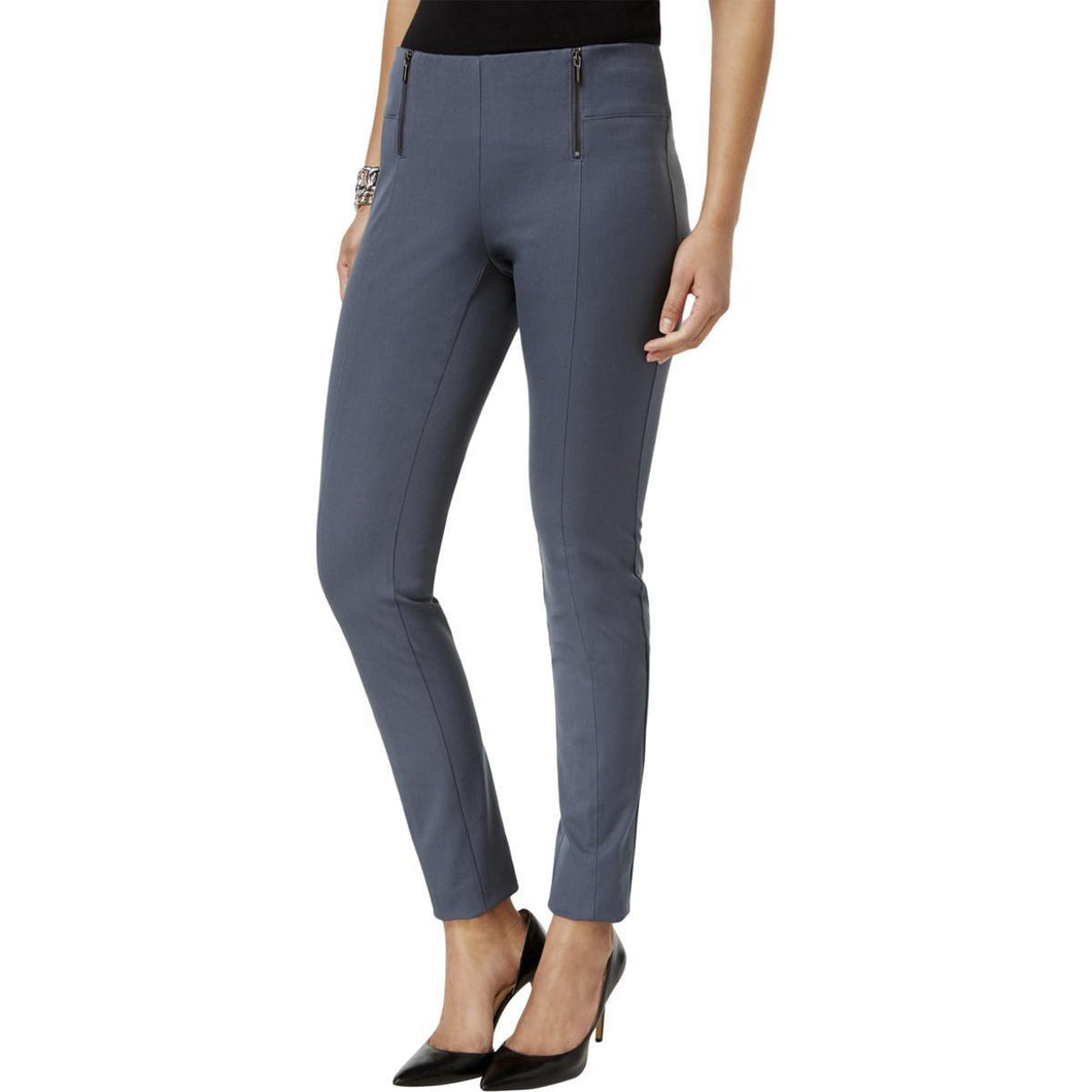 Alfani Petite Double-Zip Skinny Pants Stadium Grey 8P – Shoppers Galore