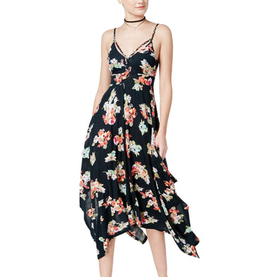 American Rag Juniors' Summer Nights Printed Handkerchief-Hem Dress XXL