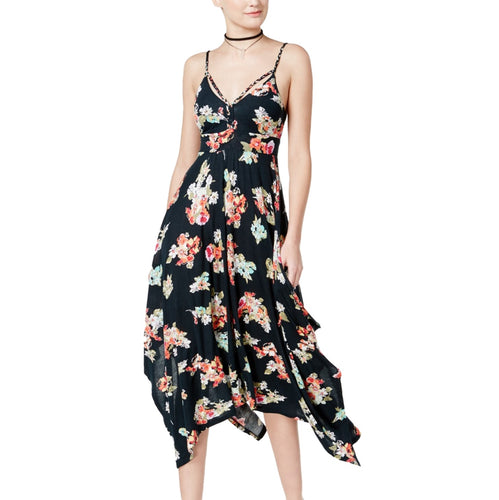 American Rag Juniors' Summer Nights Printed Handkerchief-Hem Dress XXL