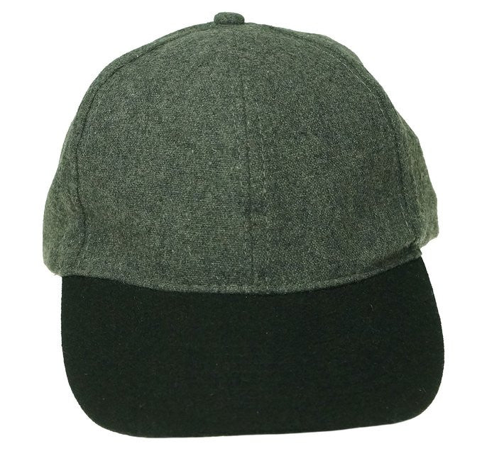 August Hats Wool Blend Baseball Cap Grey/Black