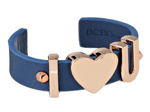 BCBGeneration Affirmation Cuff (I (Heart) U/Rosegold/Robin) Bracelet