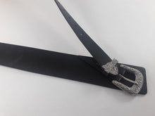 BCBGeneration Western Buckle Faux Leather Belt Black