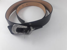 BCBGeneration Western Buckle Faux Leather Belt Black