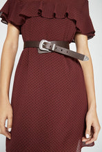 BCBGeneration Western Buckle Faux Leather Belt Black