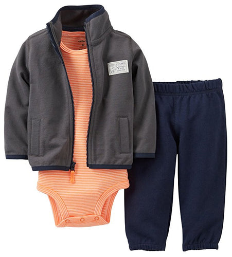 Carter's Baby Boys' 3 Piece Fleece Cardigan Set 18 Months
