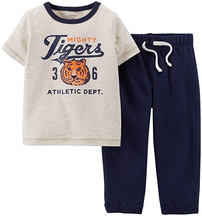 Carter's Baby Boys' 2 Piece Active Set (Baby) - Heather 24 months