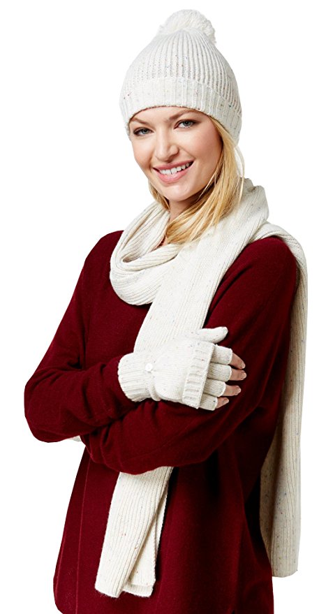 Charter Club Women's Donegal Hat,Scarf & Gloves 3-piece Set,One Size