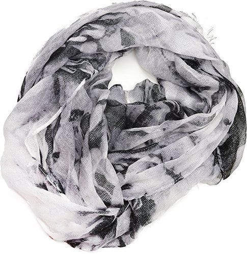 Cejon Hazy Roses Wrap Scarf Black/Grey