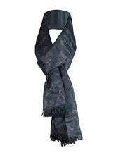 Calvin Klein Women's Striped Metallic Fringe Scarf
