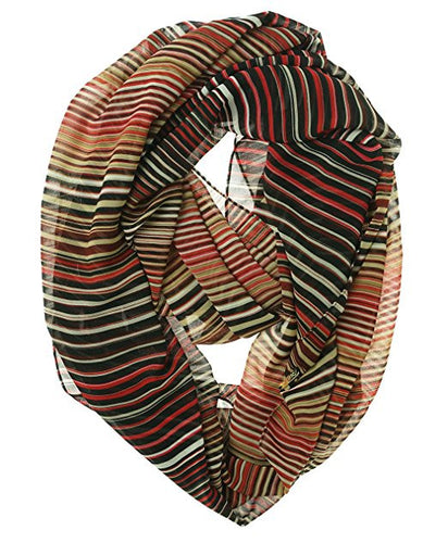 Calvin Klein Women's Watercolor Stripe Infinity Scarf