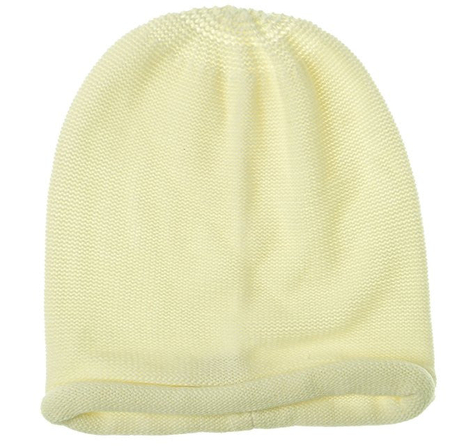 Collection XIIX Women's Rolled Knit Cotton Blend Beanie White