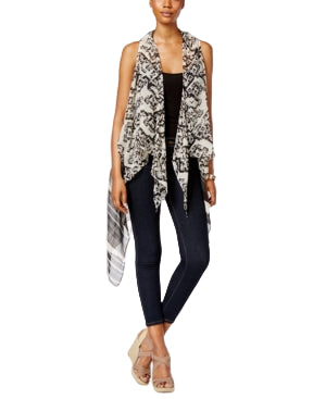 Collection XIIX Ikat Brush Strokes Vest