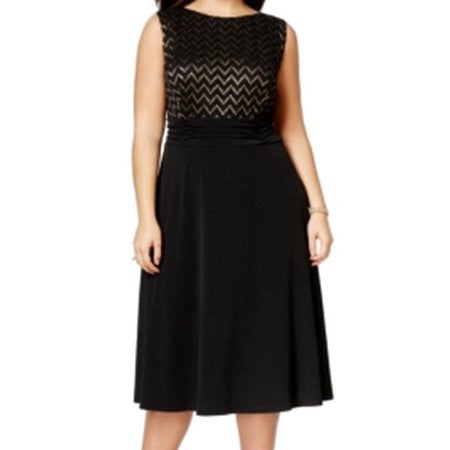 Connected Plus Size Sleeveless Ruched-Waist Dress Size 14W