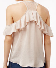 Crave Fame Juniors Ruffled Racerback Top Balmy Clay L