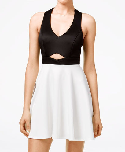 Crystal Doll Juniors Crossback Cutout A-Line Dress Size 7