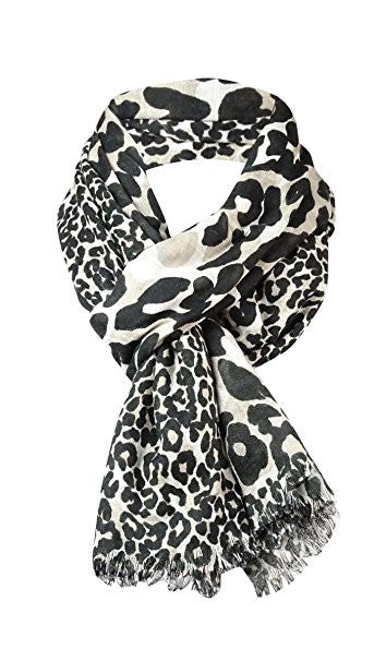 Collection XIIX Women's Scaled Leopard Wrap Silver Lining