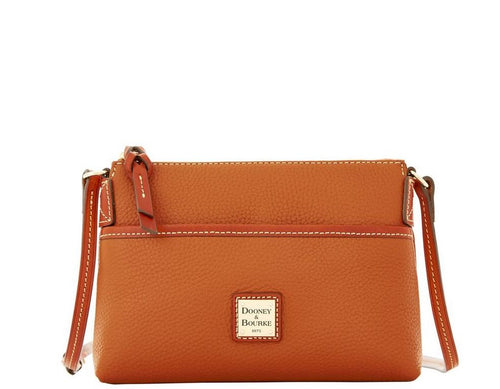 Dooney & Bourke Ginger Pebble Leather Pouchette Caramel